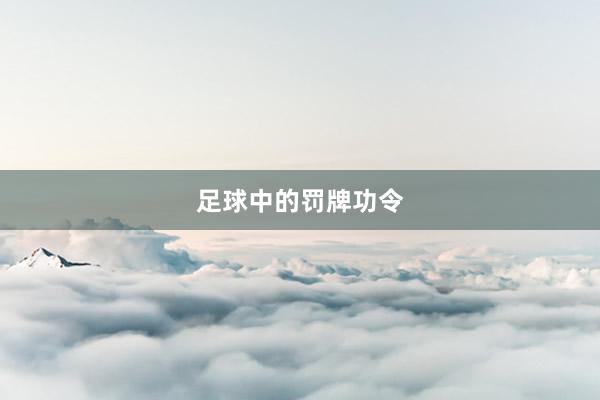 足球中的罚牌功令